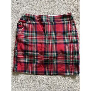 Royal and Awesome Women`s Golf Skort Royal Stewart Red Tartan Golf Skirt Size 6